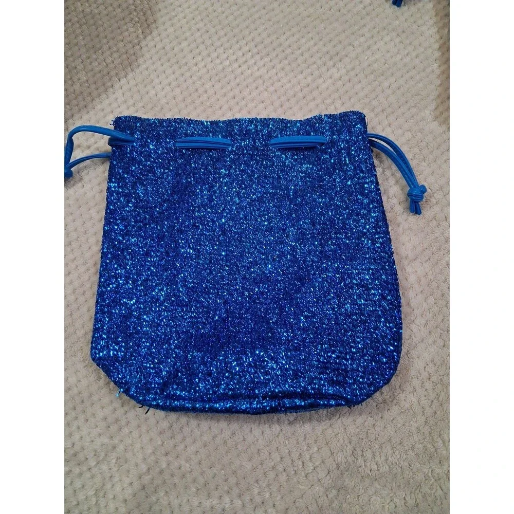 Set of 3: Blue (2) and Pink (1) Tinsel Reusable Gift Bags Bath & Body Works
